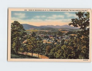 Postcard View Of Weaverville From Hamburg Mountain In The Land Of The Sky NC USA