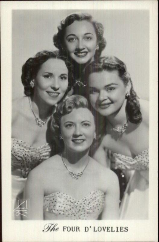 Beautiful Women Actresses Four D'Lovelies Promo New York City Derr Swisher