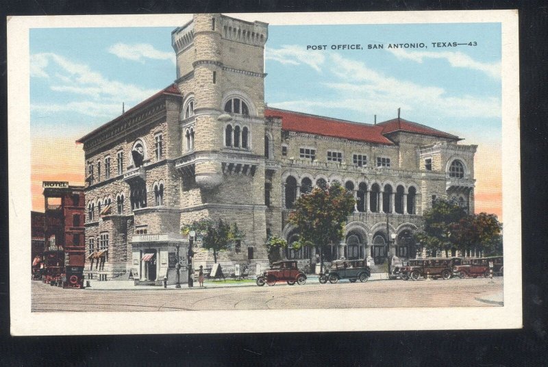 SAN ANTONIO TEXAS UNITED STATED POST OFFICE BUILDING VINTAGE POSTCARD