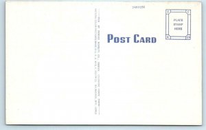 FORT F.E. WARREN, Wyoming WY ~ Post Gymnasium BOXING MATCH 1940s Linen Postcard