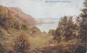 TORQUAY, ANSTEY'S COVE, Devon - Vintage POSTCARD