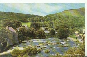 Wales Postcard - River Dee from The Bridge, Llangollen, Denbighshire - Ref19444A