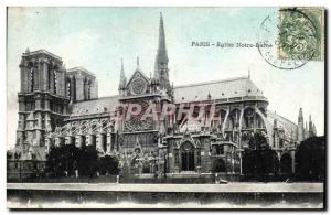 Paris Postcard Old Church of Our Lady