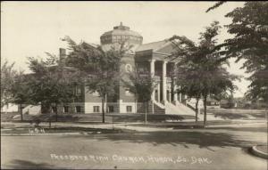 Huron SD Church c1920 Real Photo Postcard