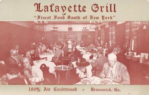 Brunswick Georgia~Lafayette Grill~New York Manner~Patrons~Waitress~1950s B&W PC