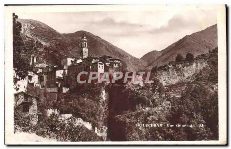 Postcard Old Luceram Vue Generale