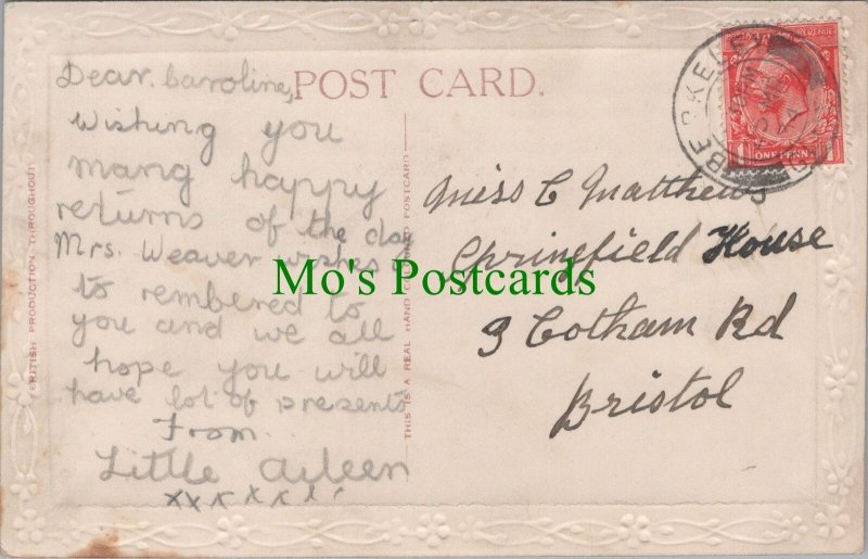 Genealogy Postcard - Matthews, Springfield House, 3 Cotham Road, Bristol GL408