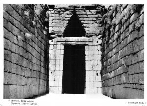 Lot345 mycenae tomb of atreus real photo greece