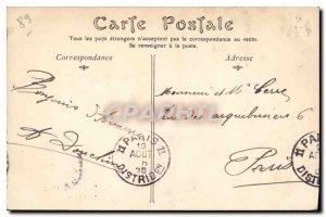 Old Postcard Auxerre panoramic view from the Cathedral