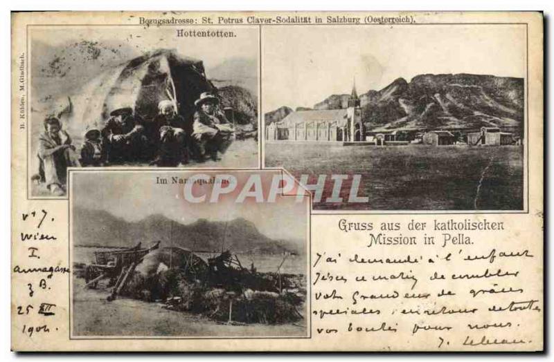 Old Postcard Gruss aus der katholischen Mission in Namaqualand Hottenotten Po...