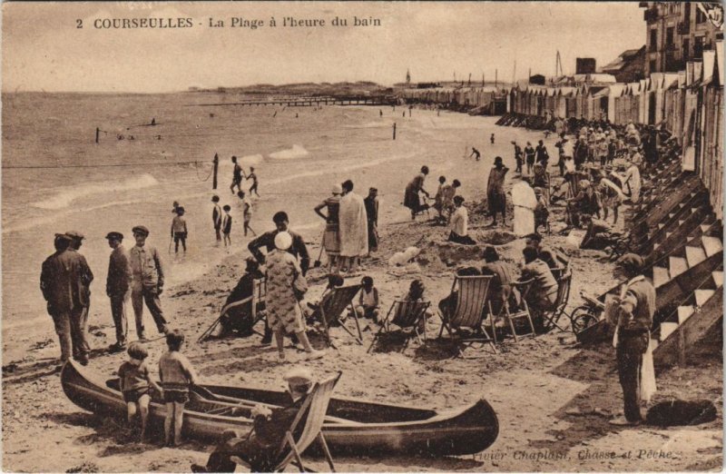 CPA COURSEULLES-sur-MER La Plage a l'Heure du Bain (1250109)