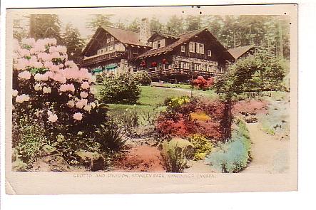 Real Photo, Grotto, Pavilion Stanley Park, Vancouver, British Columbia