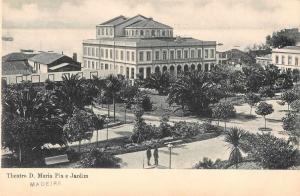 Madeira Portugal Theatre Antique Postcard J49453 