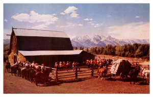 Postcard WY Cattle Ranch in Teton Valley Wyoming