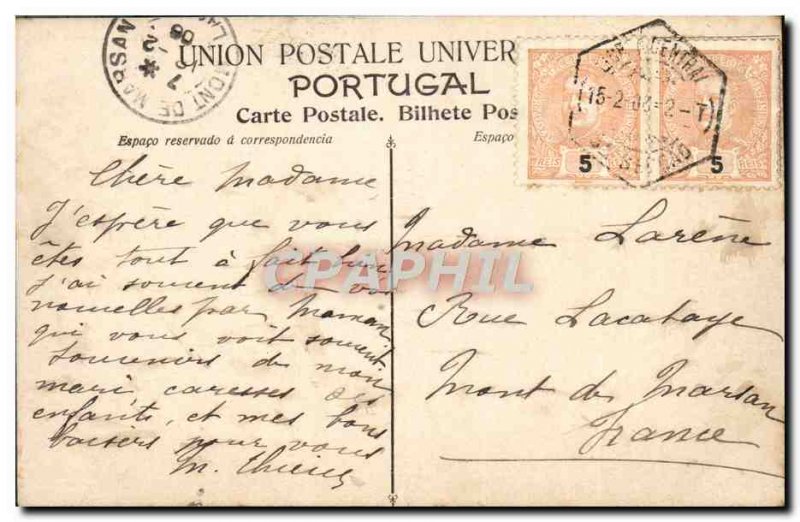 Old Postcard Cintra Entrada do Parque da Pena