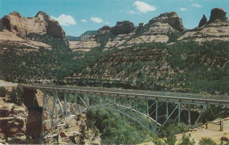 Midgley Bridge Oak Creek Canyon Arizona Bridge Postcard Scene