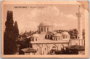 Constantinopole - Mosque Hahrie Turkey Castle Aerial View of Building Postcard