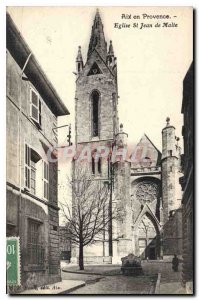 Old Postcard Aix en Provence Church of St John of Malta