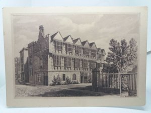Bishop Kings Palace St Aldgate's Oxford 1921 Art Drawing Postcard J C Buckler