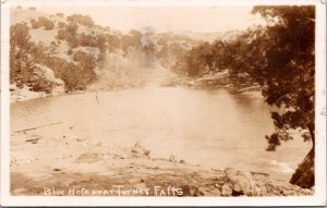 Real Photo Postcard Blue Hole near Turner Falls in Davis, Oklahoma