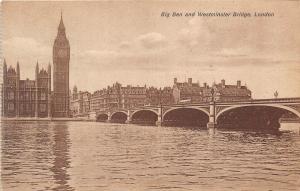 BR60839 big ben and westminster bridge london uk