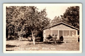 RPPC of Pequot MN, Glen Echo Resort, Minnesota c1928 Postcard