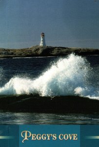 CONTINENTAL SIZE POSTCARD PEGGY'S COVE NOVA SCOTIA CANADA VIEW 5