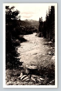 RPPC Fishing Is Good In North Idaho Ross Hall H-58 Real Photo Postcard