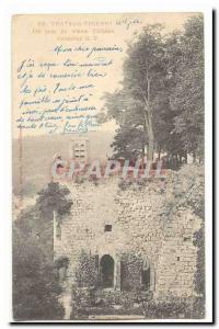 Chateau Thierry Old Postcard A corner of the old castle (precursor map)