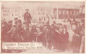 Wahington Square 1858 Torrant Engine Co Antique Postcard J55029