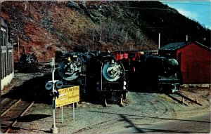 Steamtown U.S.A. Bellows Falls VT Train Locomotive Museum Vintage Postcard B44