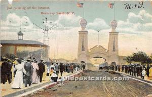 Just Coming off the Steamer Rockaway Beach, NY, USA Amusement Park 1907 small...