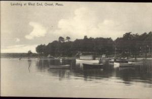 Onset Cape Cod MA Landing at West End c1910 Postcard
