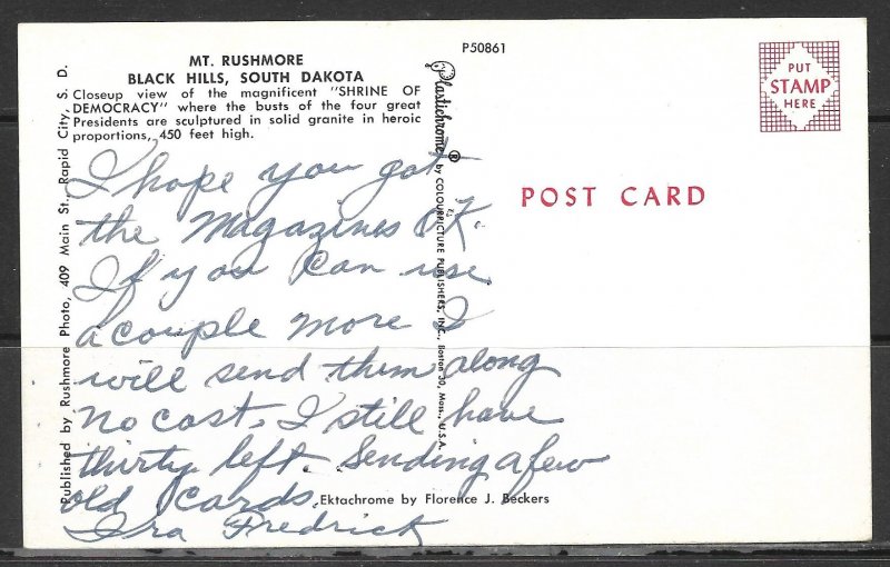 South Dakota, Black Hills - Mount Rushmore - [SD-040]