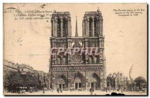 Paris Old Postcard Our Lady The front