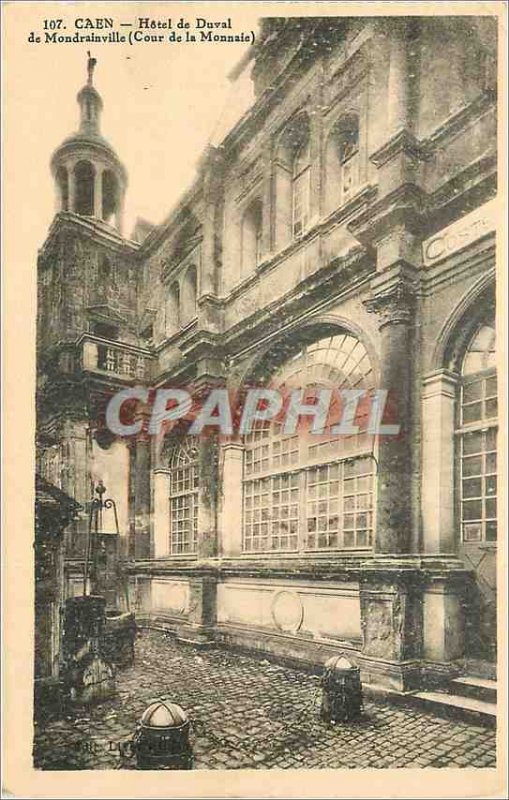 Old Postcard Caen Hotel Duval Mondrainville