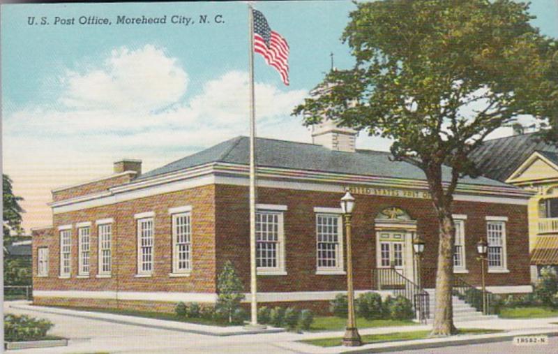 North Carolina Moorehead City Post Office 1943 Curteich