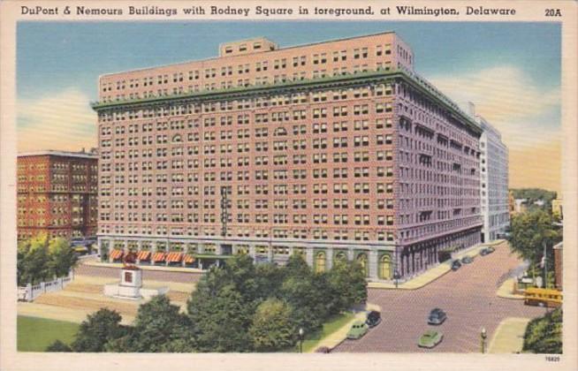 Delaware Wilmington DuPont & Nemours Buildings With Rodney Square In Fore...