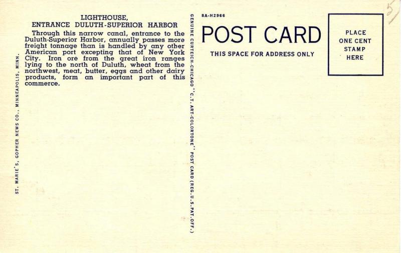 MN - Duluth. Superior Harbor, Lighthouse