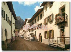 Modern Postcard Sta Maria im Munstertal Dorfpartie gegen Piz Mezdi