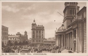 Postcard Transvaal Town Hall Johannesburg South Africa