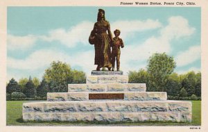 Oklahoma Ponca City Pioneer Women Statue Curteich