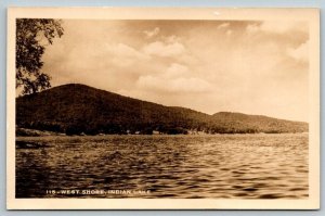 RPPC  West Shore  Indian Lake   Real Photo  Postcard