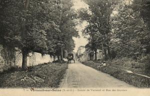 CPA VERNEUIL-sur-SEINE-Entrée de VERNEUIL et Rue des Graviers (260302)