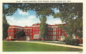 JOHNSON CITY, Tennessee TN  STATE TEACHERS COLLEGE~Women's Dorm c1940's Postcard