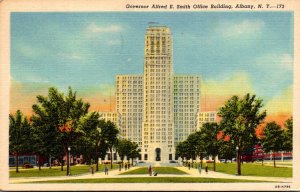 New York Albany Governor Alfred E Smith Office Building 1957 Curteich