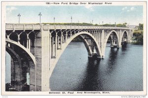 New Ford Bridge Over Mississippi River, Between St. Paul and Minneapolis, Min...