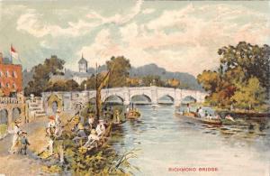 BR97588 richmond bridge postcard painting london    uk