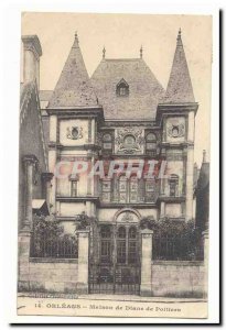 Orleans Postcard Old House of Diane de Poitiers