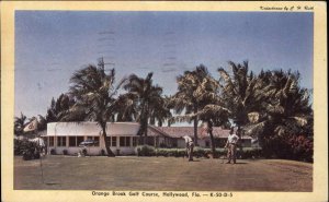 Hollywood Florida FL Orange Brook Golf Course Golfing Vintage Postcard